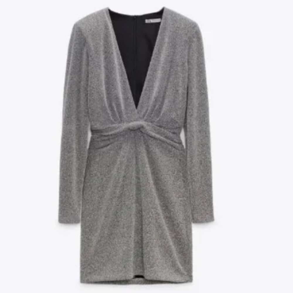 Zara Mini Metallic Dress